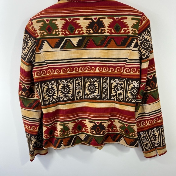 Women's Coldwater Creek Multicolor Patterned Jacket - Picture 3 of 4